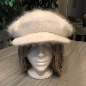 Ladies White Peaked Cap One Size